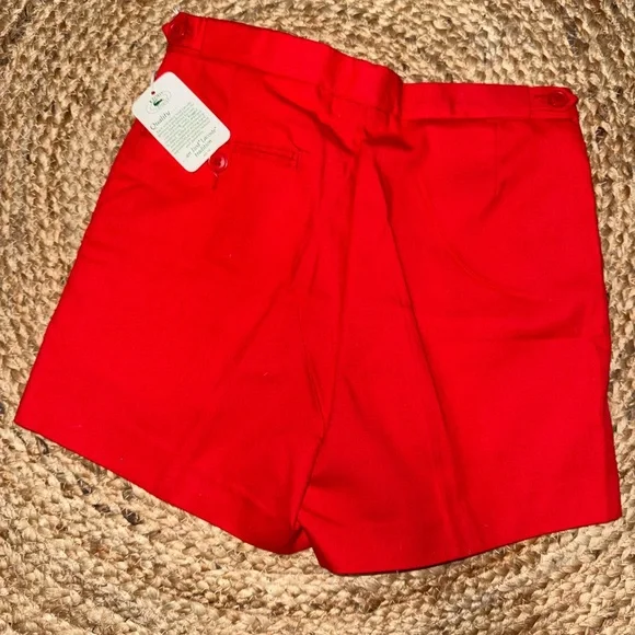 Lacoste Vibrant Red Shorts with Button Detail - Picture 4 of 6